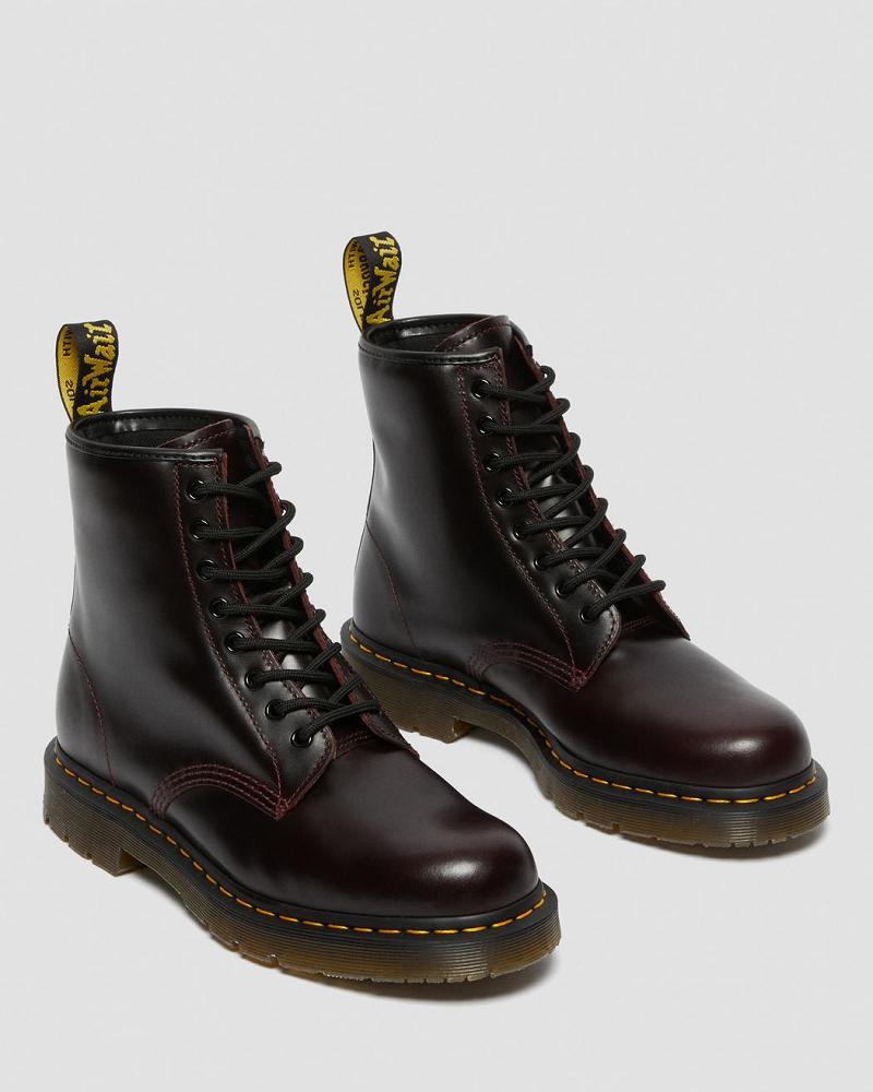 Dr Martens 1460 Slip Resistant Atlas Lær Snørestøvletter Herre Burgunder | Norge 27SGL